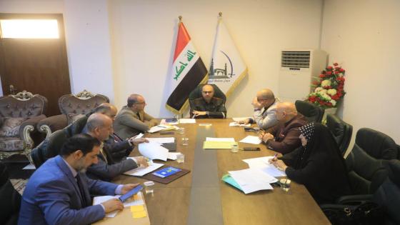 الوائلي يترأس اجتماعا لمناقشة موازنة مديريتي البلدية والبلديات في النجف الاشرف