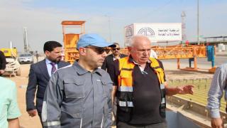 محافظ النجف الأشرف يتابع مراحل تقدم العمل في مشروع البوابة الشمالية