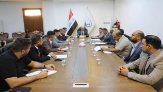 محافظ النجف الأشرف يرأس الإجتماع الدوري للجنة تخصيص الأراضي