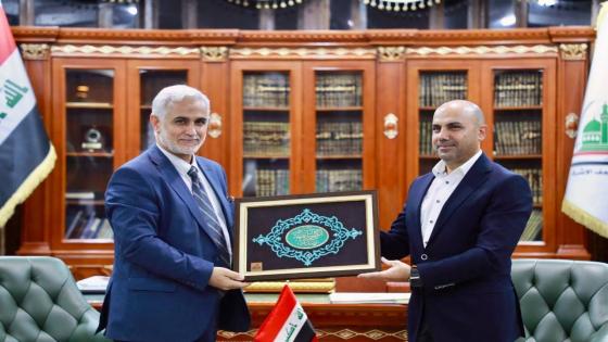 محافظ النجف الأشرف يستقبل رئيس ديوان الوقف الشيعي والوفد المرافق له