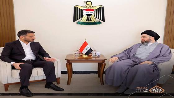 المحافظ يطلع السيد الحكيم على الخطط الموضوعة الخاصة بتطوير المحافظة