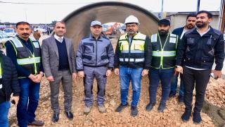 الوائلي يشرف على تنفيذ أكبر خط مجاري في النجف قطر 2400 ملم