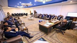 محافظ النجف الأشرف يستقبل وفد نقابة المعلمين فرع النجف الأشرف