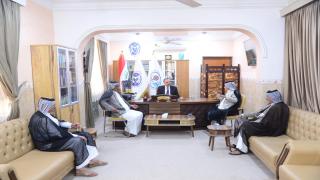 الموارد المائية تلتقي مع المزارعي والفلاحين ضمن البرنامج اليومي المعد في مبنى المديرية.