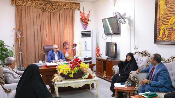 الجزائـــري يـزور مديرية تربية محافظة النجف لمتابعة الخدمات التعليمية والواقع التربوي في المحافظة