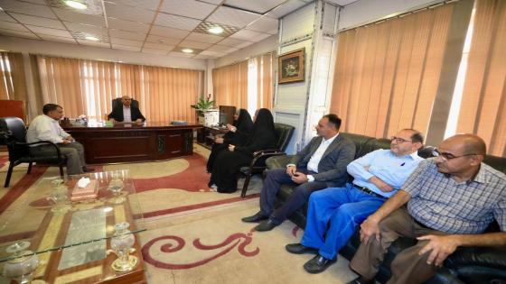 المحافظ يزور دوائر الطرق والجسور والإسكان والمباني الإتحادية