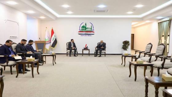 محافظ النجف الأشرف يستقبل مستشار رئيس الوزراء لشؤون الصحة