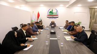 محافظ النجف الأشرف يرأس إجتماع مناقشة واقع المشاريع الإستثمارية في المحافظة