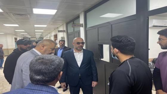 النائب الأول لمحافظ النجف يتفقد مستشفى المشخاب العام .