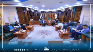 المحافظ يستقبل لجنة رئاسة الوزراء الخاصة بالزيارات المليونية : النجف الأشرف تتحمل الجزء الأكبر في الزيارات وتعتبر محطة زيارة وإستقرار ومرور