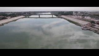 الموارد المائية : لمسات جوية توثق تطوير ضفاف وجمال شط الكوفة في المحافظة