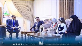 المحافظ يستقبل فريق تربية النجف الأشرف في مسابقة دبي للقراءة ويؤكد دعمه الكامل نحو الفوز والتألق