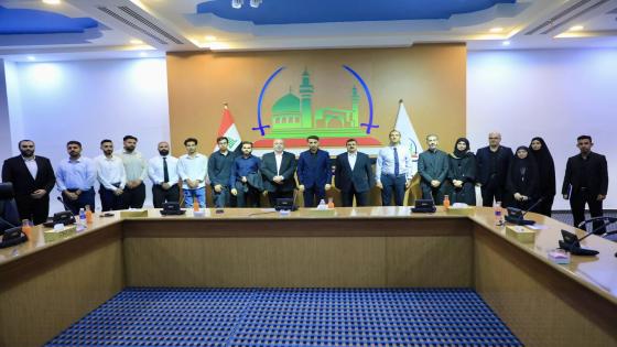 گنّاوي يلتقي عميد كلية الهندسة ومجموعة كريمة من أساتذة وخريجي قسم العمارة في جامعة الكوفة للدورتين 2023 – 2024