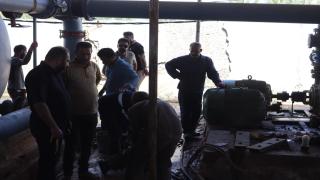 مدير ماء النجف الأشرف يتابع العمل في مجمعات ماء الحرية