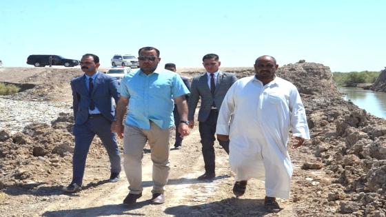 الكرعاوي يتابع ميدانيا مناسيب المياه للاراضي الزراعية في عدد من أقضية ونواحي المحافظة