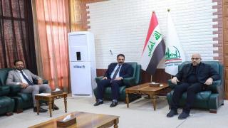 الجزائــــري يستقبل نقيب محامي محافظة النجف لمناقشة الأمور الإدارية الخاصة بقطعة أرضهم
