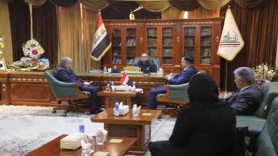 المحافظ يستقبل مدير عام شركة التجهيزات الزراعية ويطالب الوزارة بتقديم الدعم للقطاع الزراعي وشريحة المزارعين