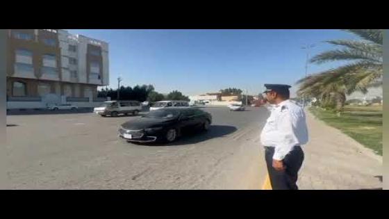 انتشار المفارز المرورية لتأمين حركة سير المركبات والحفاظ على سلامة مستخدمي الطريق .