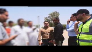 النائب الثاني لمحافظ النجف الاشرف الدكتور كرار محبوبة اثناء نزوله الميداني يحاسب المقصرين الذين يخالفون القانون ويحولون شوارع المحافظة الى مكب للانقاض والمخلفات