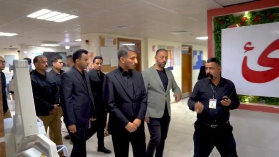 المحافظ يتفقد مستشفى الفرات الاوسط ضمن المتابعات المستمرة للواقع الصحي في المحافظة .