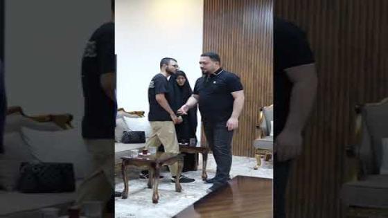 جانب من استقبال النائب الثاني للمحافظ الطلبة الحاصلين على معدل 100% من ابناء المحافظة في الدراسة الاعدادية برفقة عوائلهم بمكتبه بديوان المحافظة