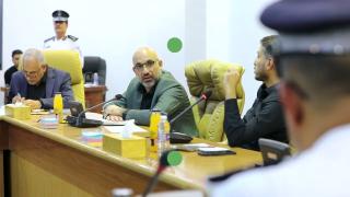 رئيس اللجنة الخدمية الخاصة بزيارة الأربعين المليونية السيد عماد الجـــزائري يجتمع بأعضاء اللجنة العليا لزيارة الأربعين المباركة من مدراء الدوائر المعنية ، بحضور محافظ النجف الأشرف ويؤكد على اهم النقاط التالية :