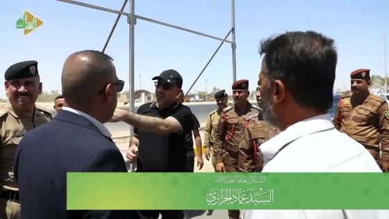 الجزائــري يتفقد ساحات نقل الزائرين في منطقة خان النص من اجل تنظيم عملية تفويجهم ويقف على اهم الاستعدادات الخدمية فيها