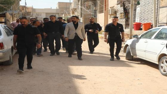 بناءً على شكوى مقدمة من قبل اهالي حي السلام الكرعاوي والميالي يجريان جولة ميدانية