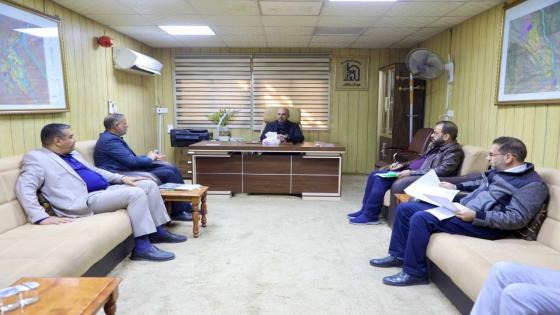 الوائلي يعقد إجتماعاً في هيأة الإعمار لمناقشة الجوانب الفنية والإدارية للمشاريع