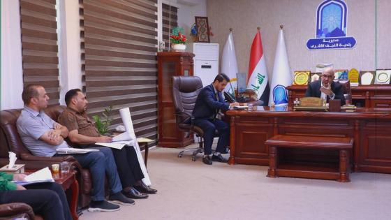 الجزائـــري يجتمع مع ممثلي الدوائر المعنية لتدقيق مخططات مدينة ألعاب النجف وإجراء اللازم بحق المخالفين