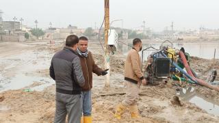 مديرية المجاري:متابعة ميدانيا لاعمال سحب التجمعات المائية في ناحية الحرية