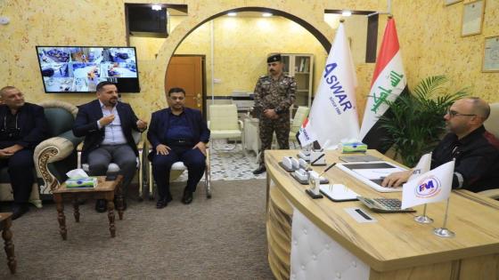 الوائلي يزور مقر الشركة المنفذة لمشروع كاميرات المراقبة في المحافظة