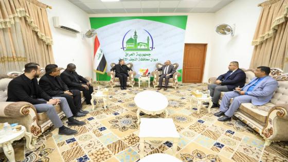 محافظ النجف الأشرف يستقبل مبعوث بابا الفاتيكان والوفد المرافق له