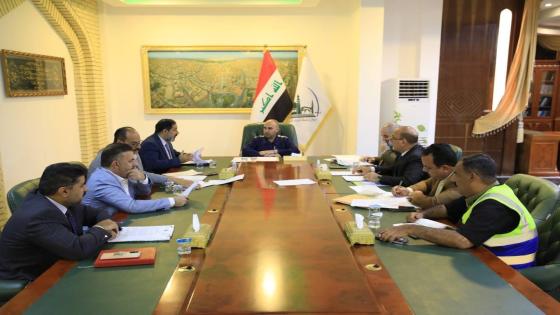 المحافظ يرأس إجتماعاً لمناقشة ملف الحدود الإدارية والتصميم الأساسي