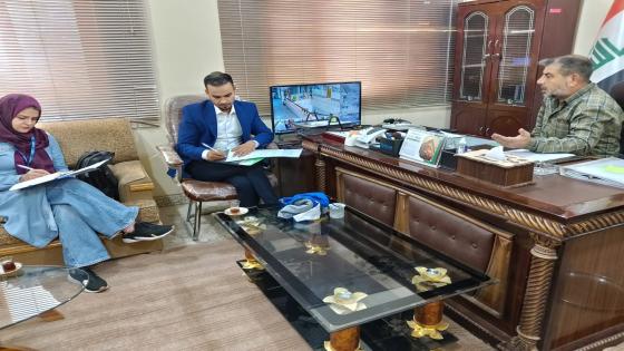 دائرة الهجرة والمهجرين تستقبل منظمة الهجرة الدولية ( IOM)