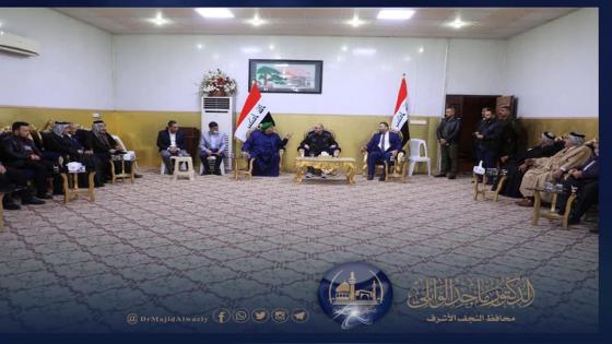 المحافظ يستقبل رئيس هيأة المواكب الحسينية والوفد المرافق له