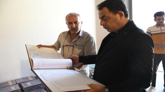 المدير العام يتفقد مخازن الكتب ويعلن ارتفاع نسبة وصولها إلى اكثر من ٨٠٪