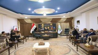 محافظ النجف الأشرف يستقبل وفد فريق الجهد الخدمي والهندسي