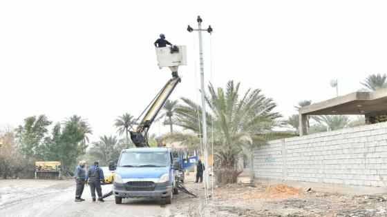 كهرباء النجف المباشرة بأعمال إيصال التيار الكهربائي وتأهيل الشبكة الكهربائية في مناطق متفرقة ضمن قاطع المسؤولية