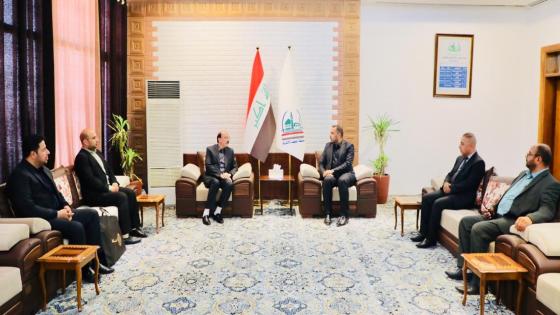 النائب الاول ” يلتقي خادم العتبات الدينية في الجمهورية الاسلامية الايرانية الدكتور هادي الانصاري .