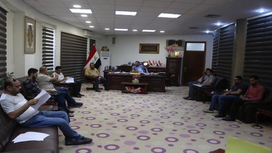 بلدية النجف الاشرف تتابع تفعيل برنامج نظام تتبع الاليات GPS