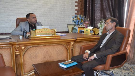 الكرعاوي ” يؤكد على تطوير وتحسين الاداء الوظيفي في دائرة عقارات الدولة .