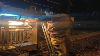 نقل كهرباء النجف الاشرف تنجز اعمالها بربط منظومة غاز SF6 لقواطع الدورة التابعة لخطوط محطة النجف 400