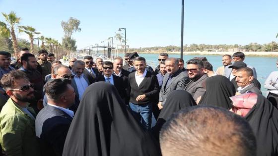 خلال اليوم الاول لعمله محافظ النجف يزور عدد من المشاريع ويفتتح جزء من طريق نجف – كربلاء