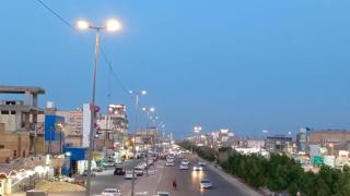 ملاكات فرع توزيع كهرباء النجف الأشرف الإستمرار بأعمال تأهيل وصيانة شبكة الإنارة للشوارع الرئيسية في عموم المحافظة