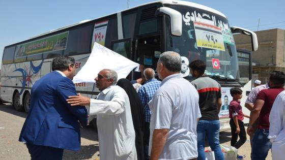 مديرية شهداء النجف الاشرف تستقبل الحجاج من ذوي الشهداء
