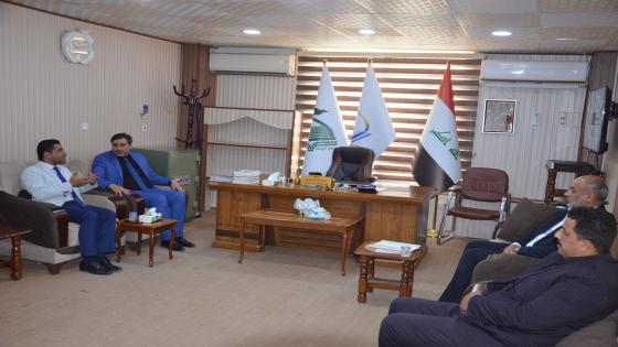 وفد مديرية شهداء النجف الاشرف يزور كلية الامام الكاظم