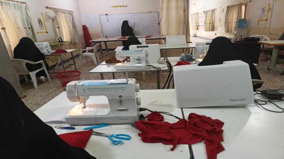 دائرة دائرة العمل والتدريب المهني تفتتح الدورة التدريبية لورشة الخياطة