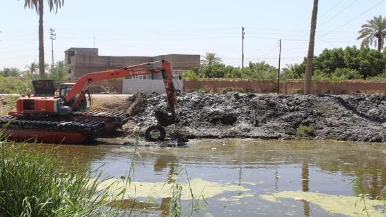 الموارد المائية تواصل اعمال التطهيرات للانهر في المحافظة