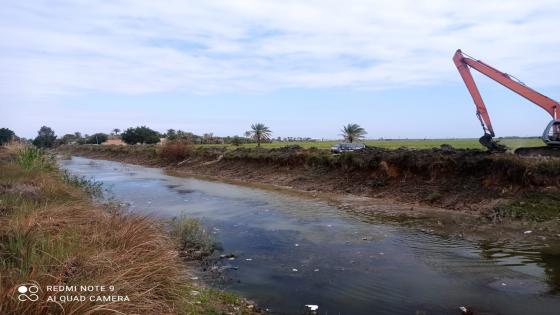 الموارد المائية تواصل أعمال التطهيرات للأنهر في المحافظة